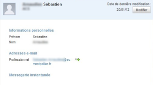 Informations sur le contact