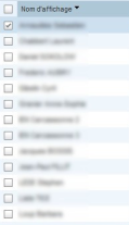 Contacts personnels