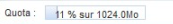 Taux de remplissage