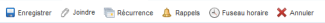 Boutons de commandes