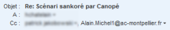 Infos sur les destinataires